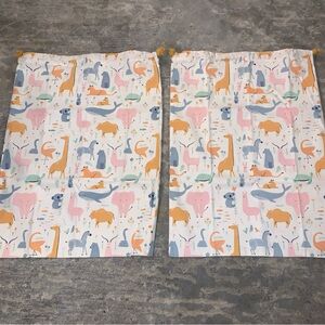 Baby Laundry Bags Animal Print Drawstring 17.5”x28” : 2 Bags